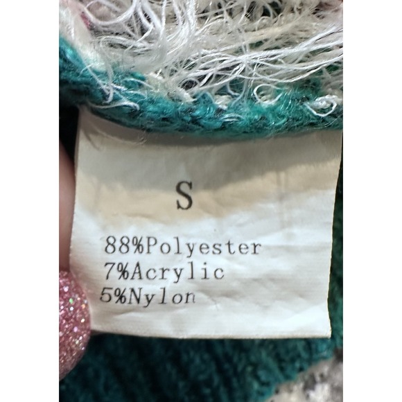 Fuzzy Santa Heads Ugly Christmas Sweater - Picture 4 of 9